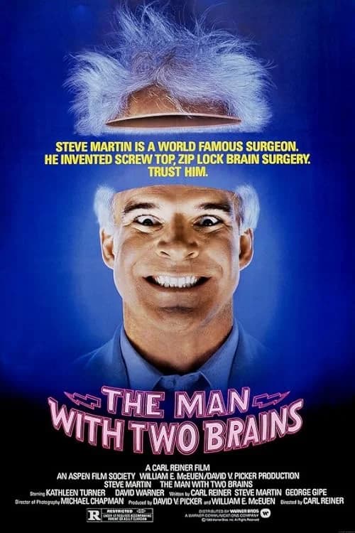 The Man with Two Brains film posteri